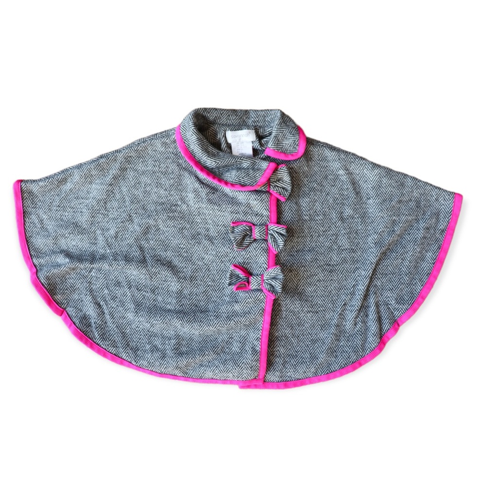 Grey & Pink Poncho